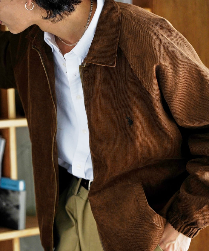 U.S. POLO ASSN. X PUBLUX 獨家設計燈芯絨雙拉鍊刺繡Logo外套