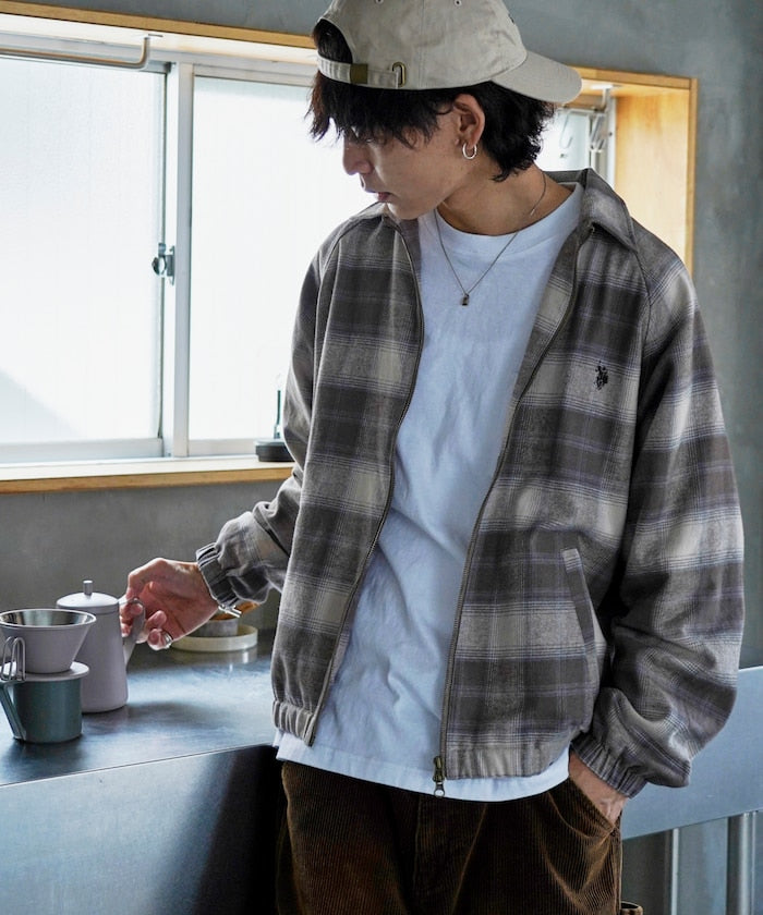 U.S. POLO ASSN. X PUBLUX 獨家設計燈芯絨雙拉鍊刺繡Logo外套