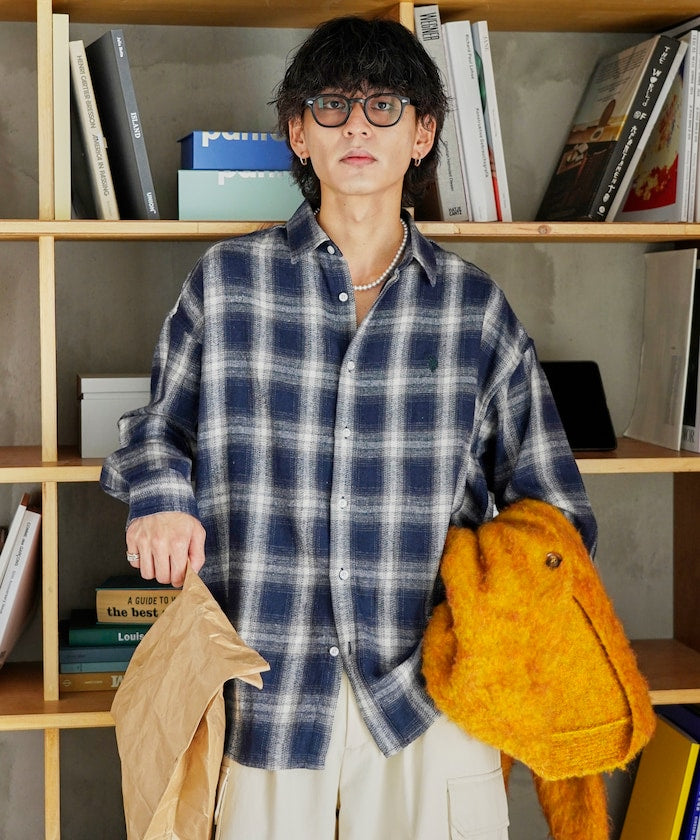 U.S. POLO ASSN. X PUBLUX 獨家設計刺繡Logo格紋襯衫