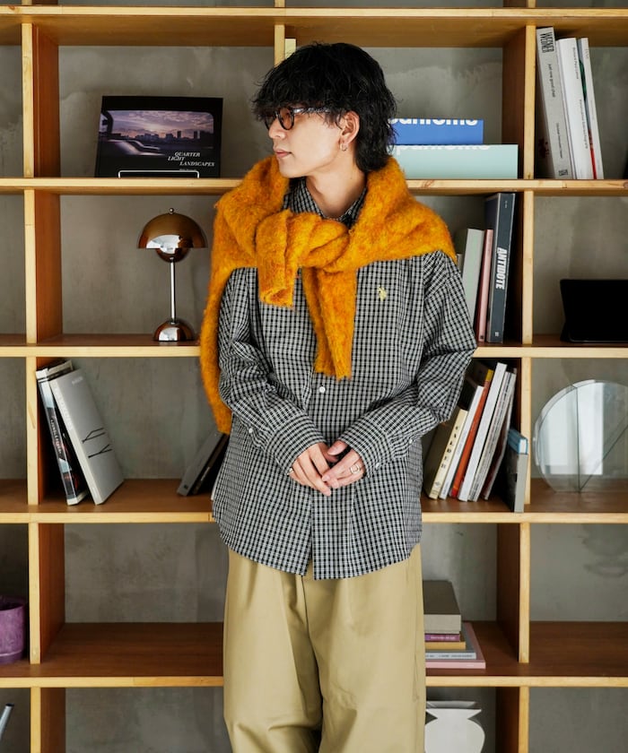 U.S. POLO ASSN. X PUBLUX 獨家設計刺繡Logo格紋襯衫