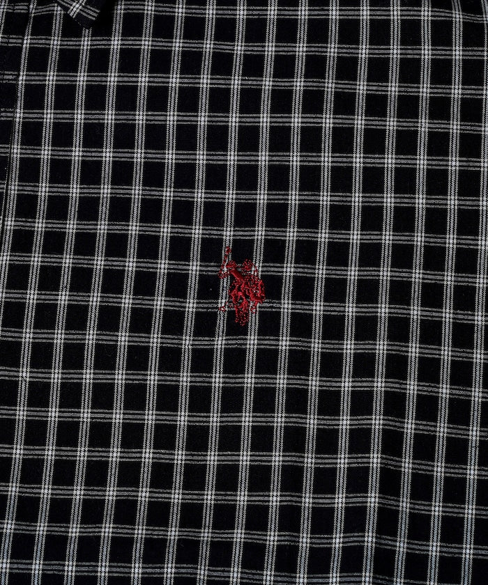 U.S. POLO ASSN. X PUBLUX 獨家設計刺繡Logo格紋襯衫