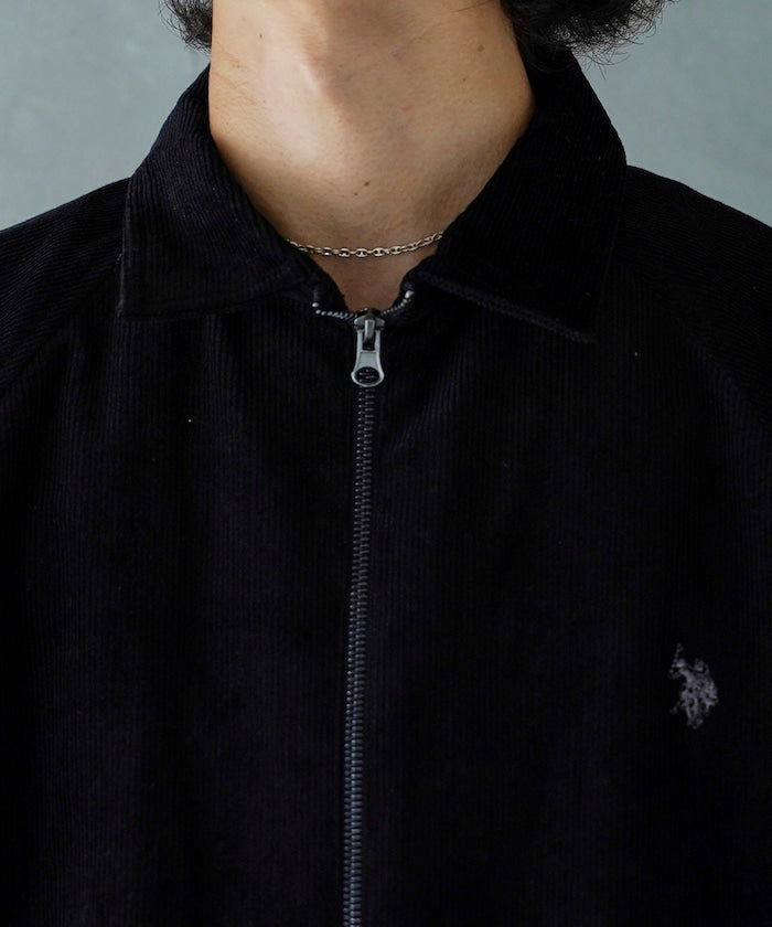 U.S. POLO ASSN. X PUBLUX 獨家設計燈芯絨雙拉鍊刺繡Logo外套