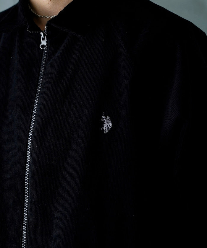 U.S. POLO ASSN. X PUBLUX 獨家設計燈芯絨雙拉鍊刺繡Logo外套