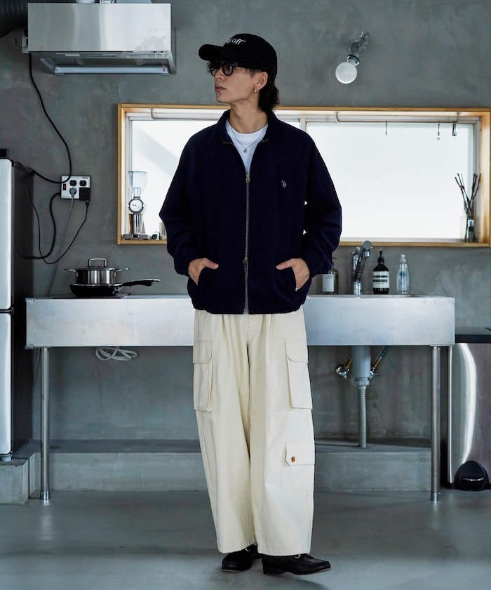 U.S. POLO ASSN. X PUBLUX 獨家設計燈芯絨雙拉鍊刺繡Logo外套