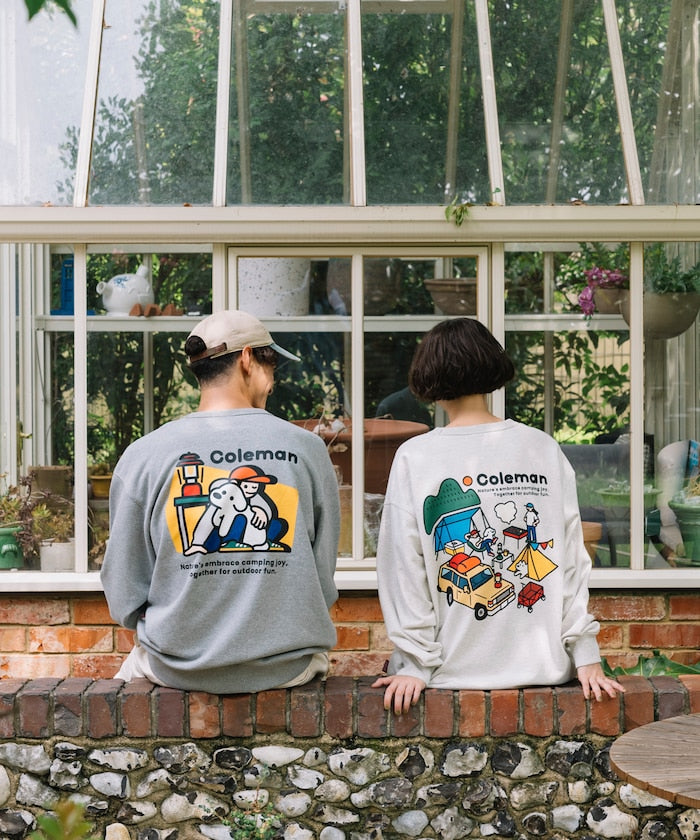 Coleman × Matsui × FREAK'S STORE 聯名款限定圓領大學T-Matsui Hug