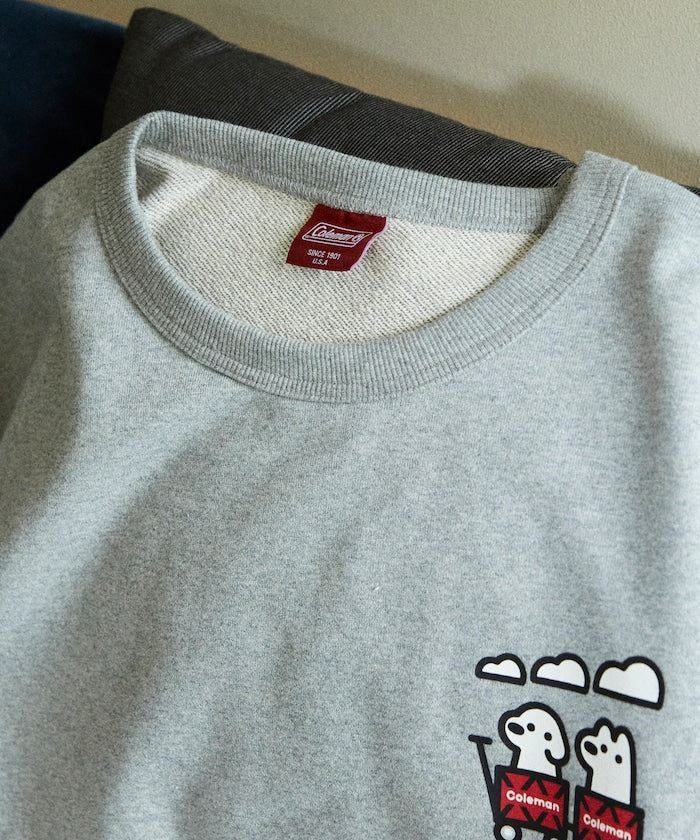 特價 Coleman ×Matsui × FREAK'S STORE 聯名露營主題圓領大學T-matsui camp