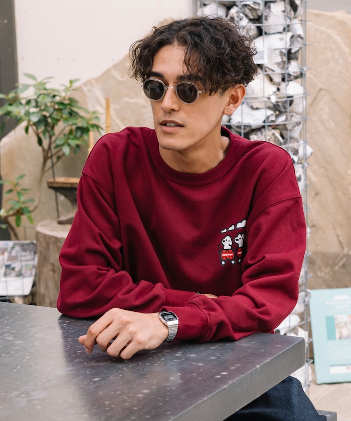 特價 Coleman ×Matsui × FREAK'S STORE 聯名露營主題圓領大學T-matsui camp