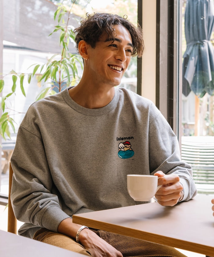 Coleman × Matsui × FREAK'S STORE 聯名款限定圓領大學T-Lake Side Camp