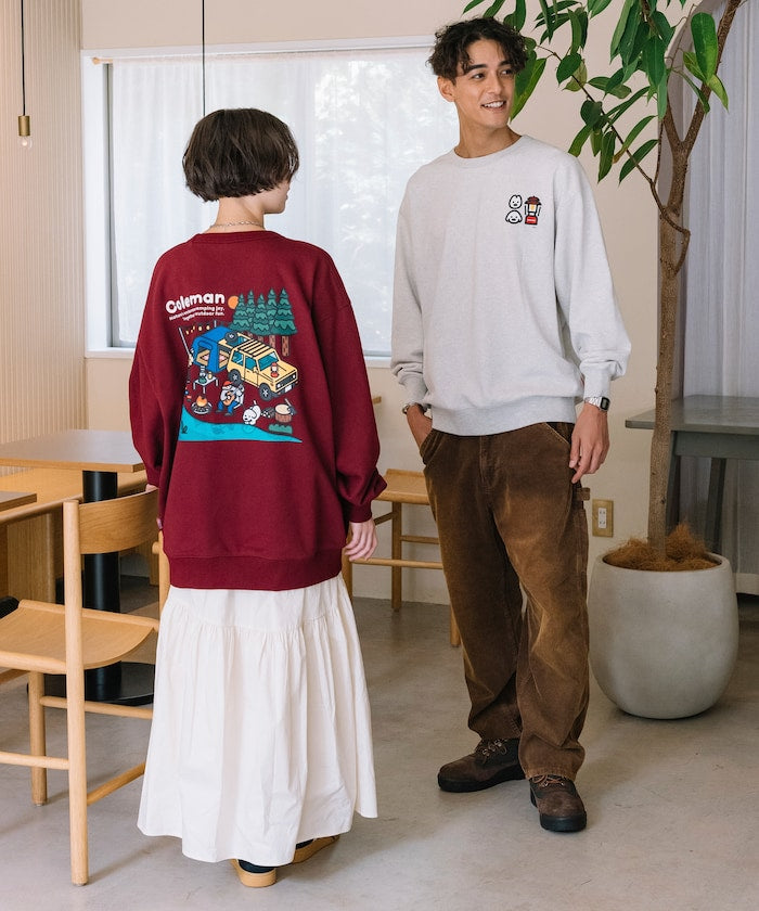 Coleman × Matsui × FREAK'S STORE 聯名款限定圓領大學T-Lake Side Camp