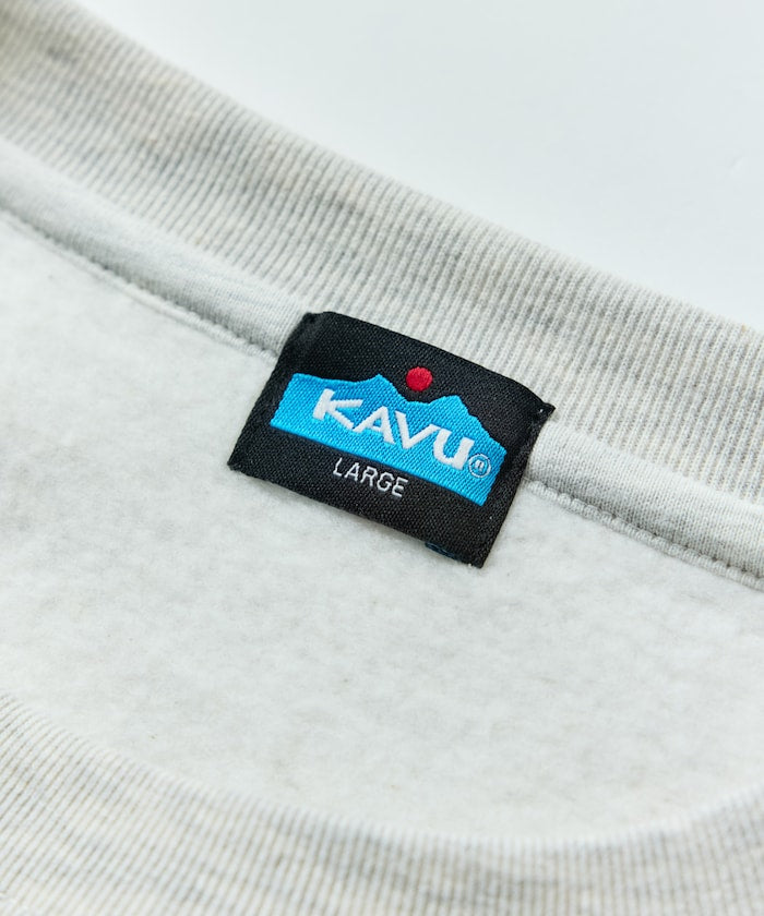 特價 KAVU×FREAK'S STORE 限量法鬥刺繡寬鬆版圓領大學T