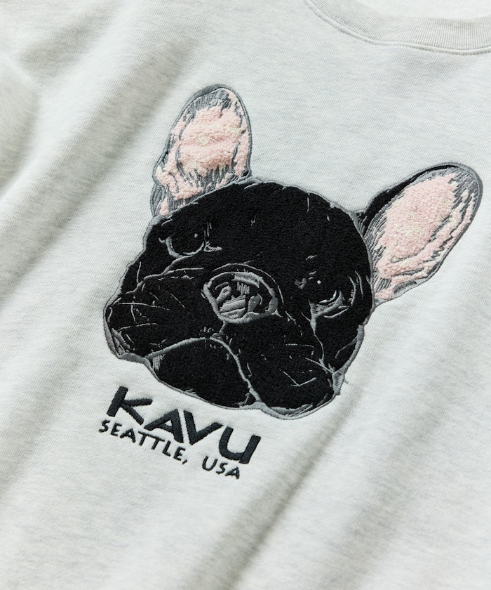 特價 KAVU×FREAK'S STORE 限量法鬥刺繡寬鬆版圓領大學T