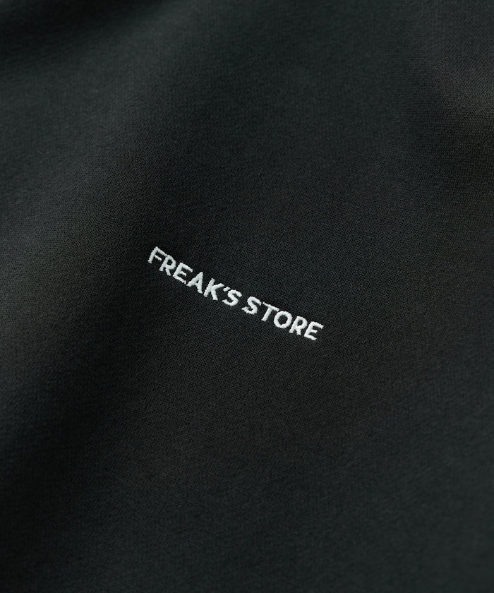 特價 FREAK'S STORE 寬版簡約刺繡圓領大學T