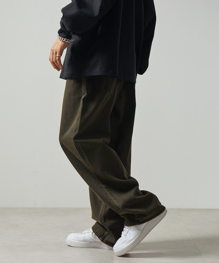 FREAK'S STORE Wide Straight Denim pants 寬版直筒牛仔褲