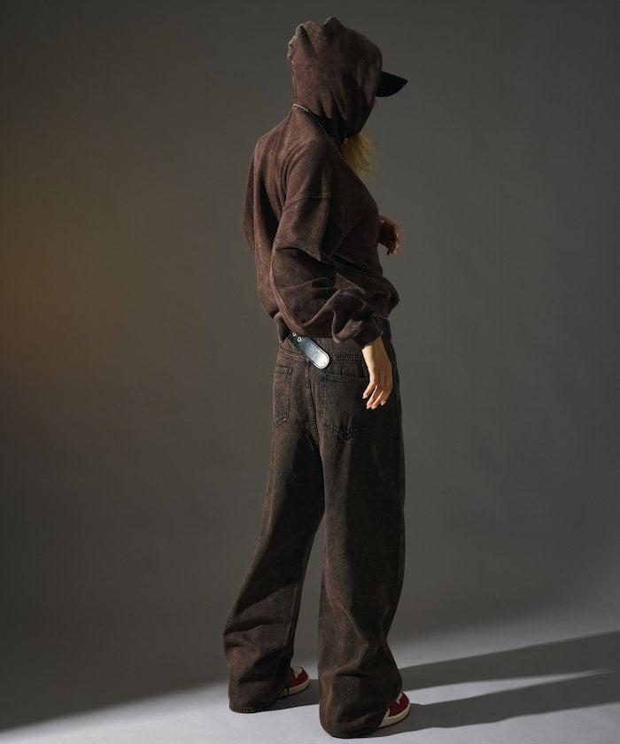 MR HEARTS VINTAGE WASH WIDE STRAIGHT DENIM 復古水洗牛仔褲