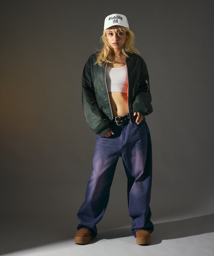 MR HEARTS VINTAGE WASH WIDE STRAIGHT DENIM 復古水洗牛仔褲