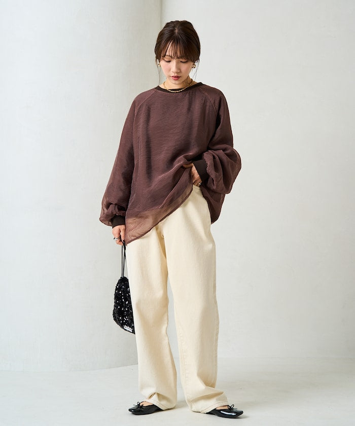 特價 FREAK'S STORE 拼接歐根紗休閒上衣