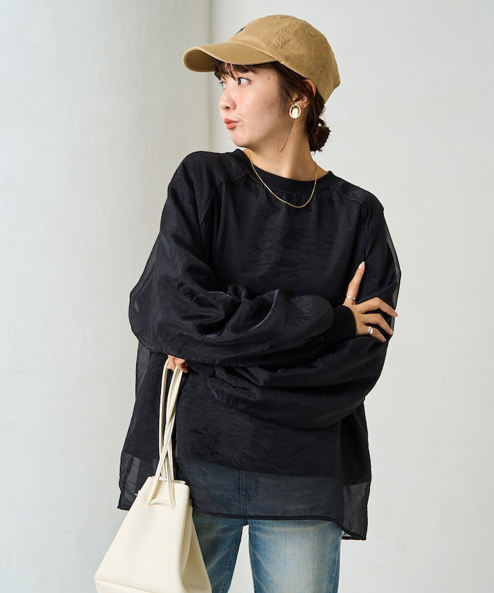 特價 FREAK'S STORE 拼接歐根紗休閒上衣