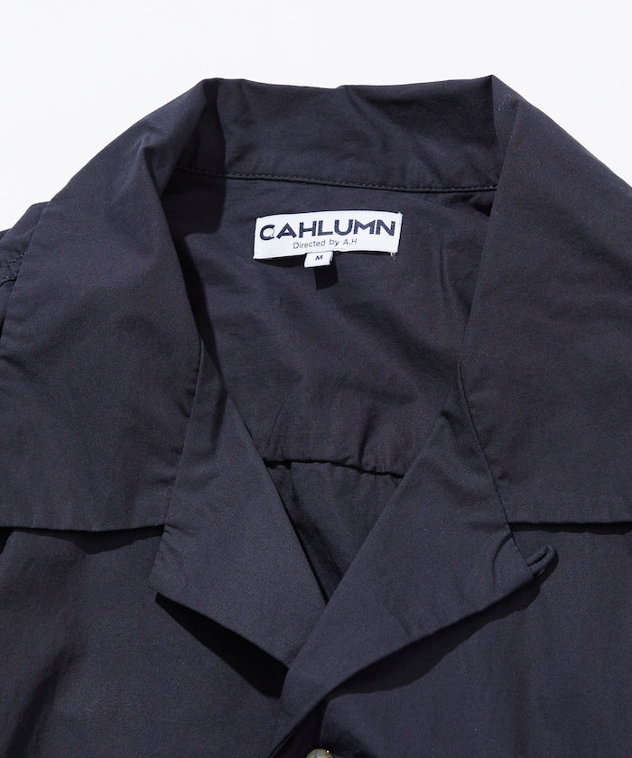 CAHLUMN Magazine Pocket Broadcloth Open Collar Shirt口袋寬版開領襯衫