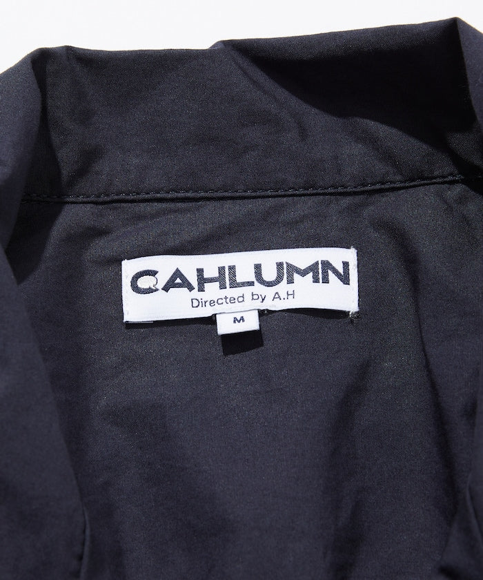 CAHLUMN Magazine Pocket Broadcloth Open Collar Shirt口袋寬版開領襯衫