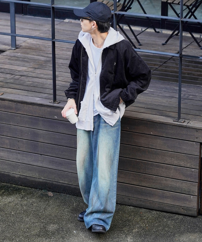 U.S. POLO ASSN. X PUBLUX 獨家設計燈芯絨雙拉鍊刺繡Logo外套