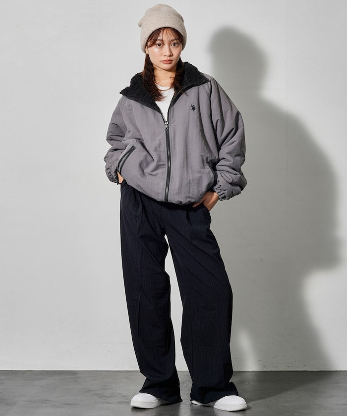 U.S. POLO ASSN. X PUBLUX 獨家設計雙面穿尼龍裡毛夾克外套