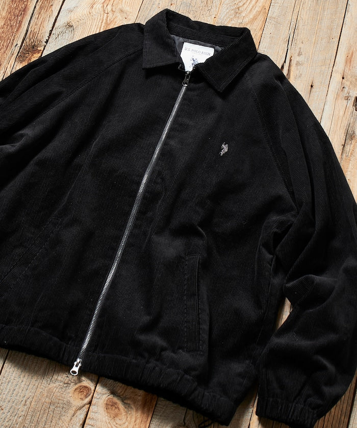 U.S. POLO ASSN. X PUBLUX 獨家設計燈芯絨雙拉鍊刺繡Logo外套