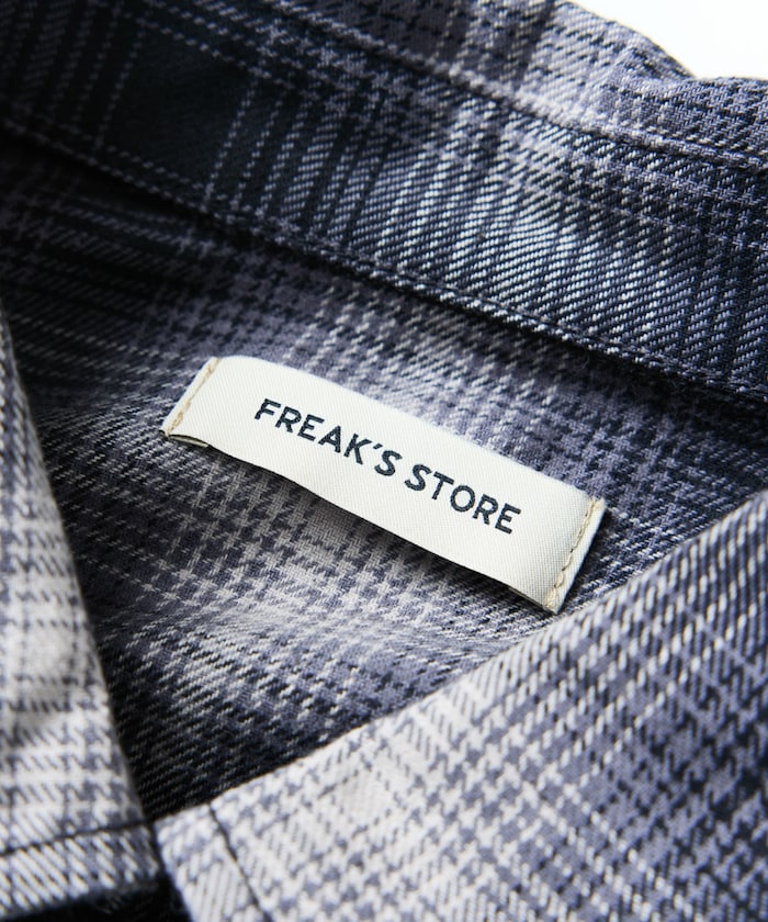 FREAK'S STORE 寬版漸層格紋拉鍊夾克外套