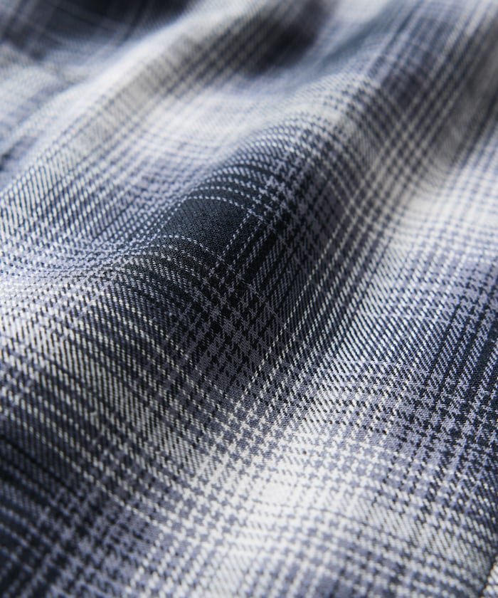 FREAK'S STORE 寬版漸層格紋拉鍊夾克外套