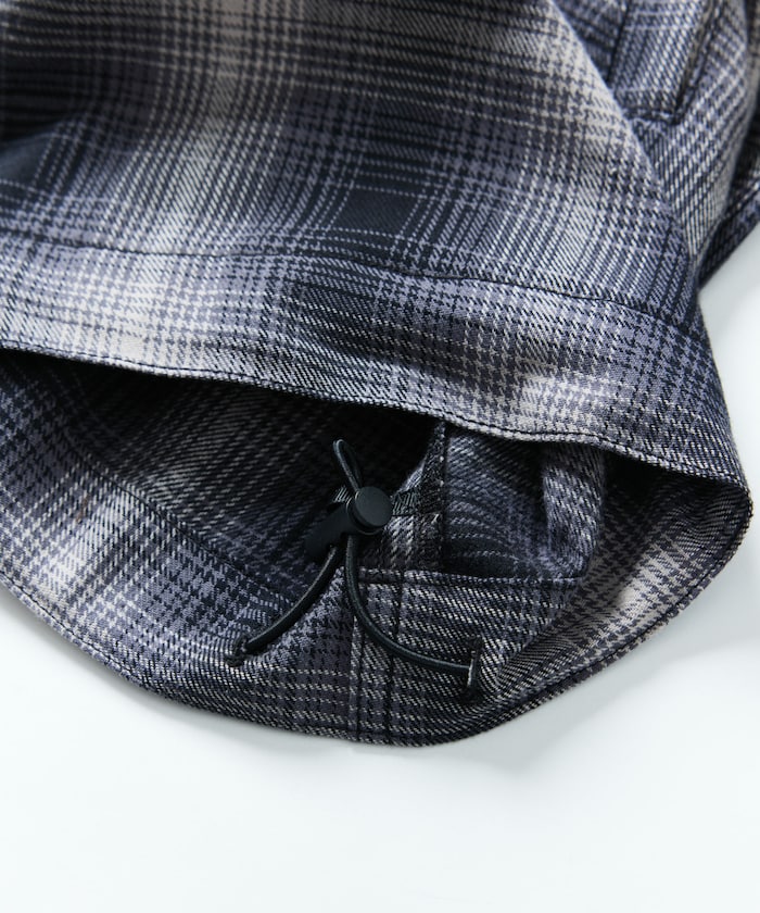 FREAK'S STORE 寬版漸層格紋拉鍊夾克外套