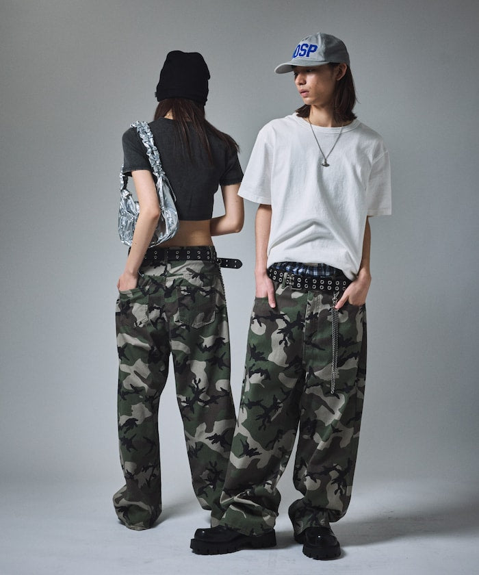 MR HEARTS VINTAGE WASH WIDE STRAIGHT DENIM 復古水洗牛仔褲