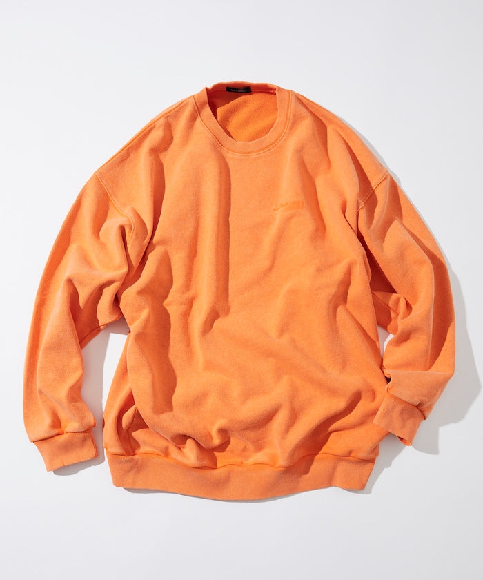 NAUTICA 漂染復古Logo圓領大學T上衣 Bleach Washed Hidden Logo Crewneck Sweatshirt