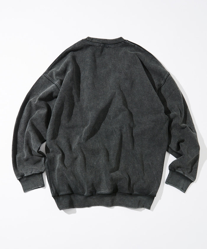 NAUTICA 漂染復古Logo圓領大學T上衣 Bleach Washed Hidden Logo Crewneck Sweatshirt