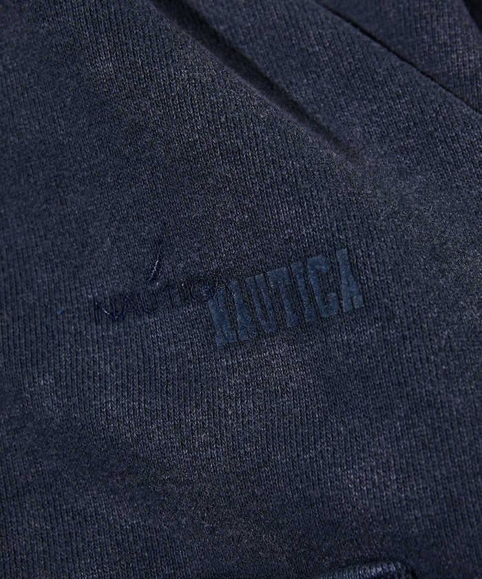 NAUTICA 漂染復古Logo拉鍊連帽外套 Bleach Washed Hidden Logo Sweat Zip Hoodie