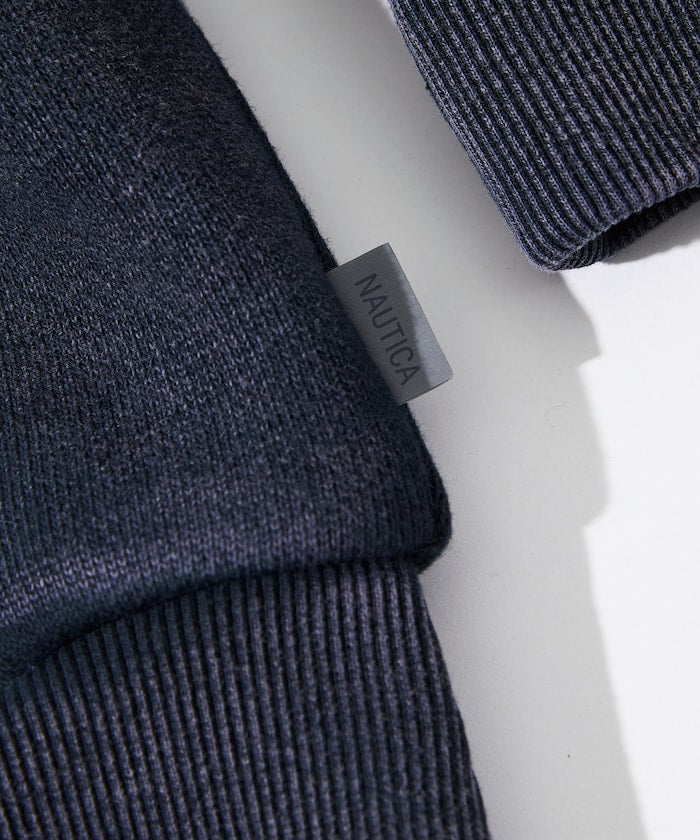 NAUTICA 漂染復古Logo拉鍊連帽外套 Bleach Washed Hidden Logo Sweat Zip Hoodie