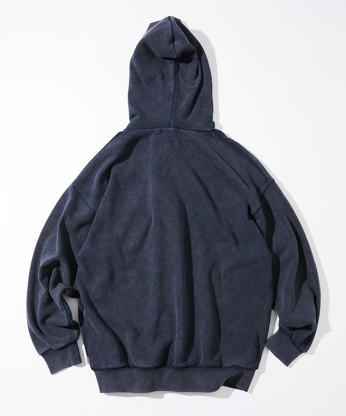 NAUTICA 漂染復古Logo拉鍊連帽外套 Bleach Washed Hidden Logo Sweat Zip Hoodie