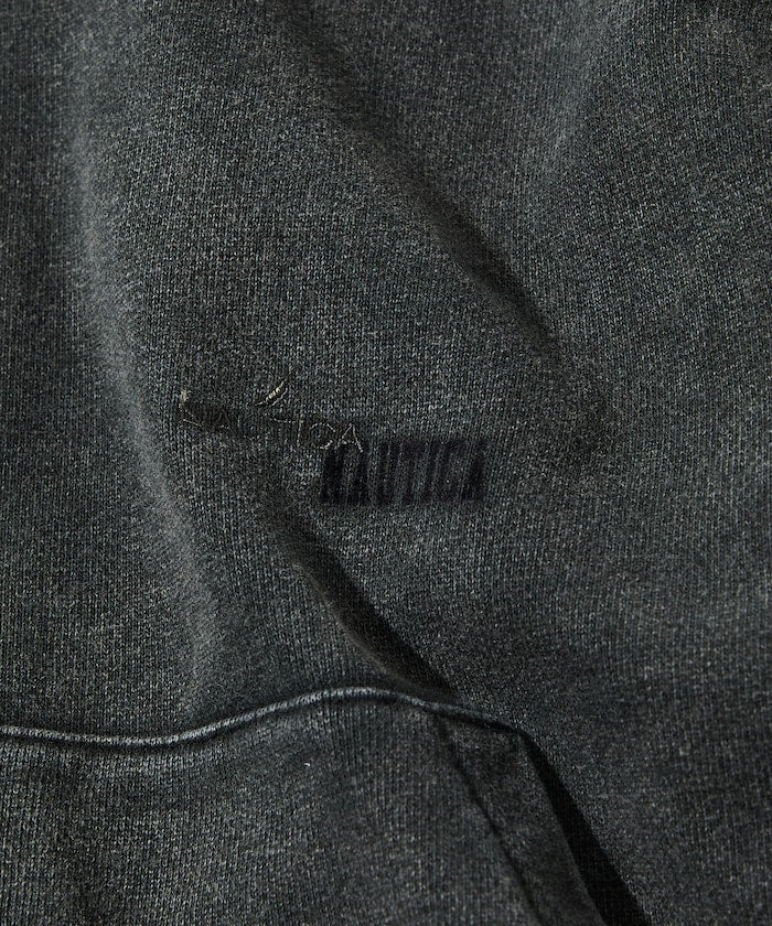 NAUTICA 漂染復古Logo拉鍊連帽外套 Bleach Washed Hidden Logo Sweat Zip Hoodie