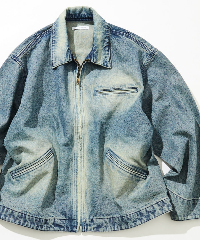 FREAK'S STORE 水洗加工牛仔丹寧短版外套