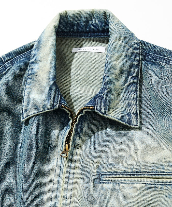 FREAK'S STORE 水洗加工牛仔丹寧短版外套