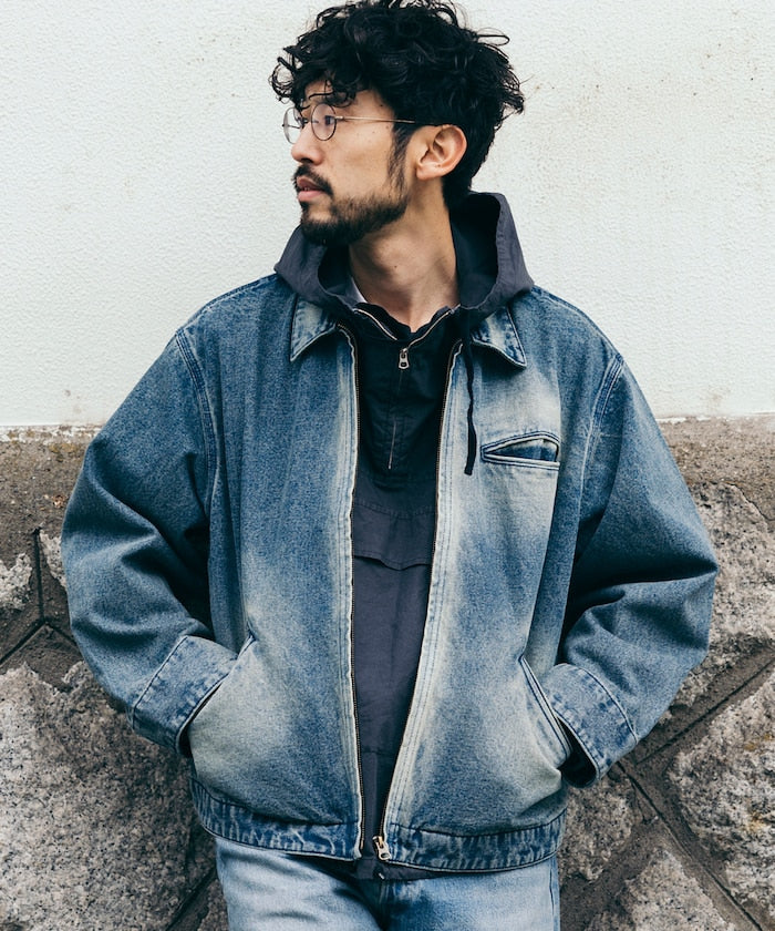 FREAK'S STORE 水洗加工牛仔丹寧短版外套