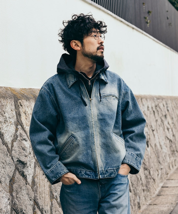 FREAK'S STORE 水洗加工牛仔丹寧短版外套