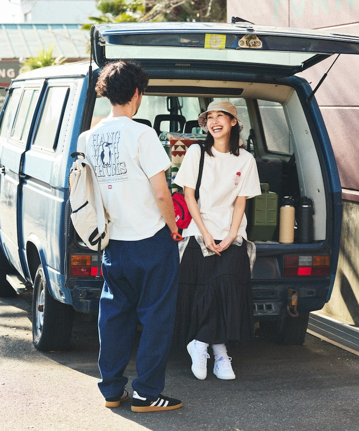 CHUMS x FREAK'S STORE back print crew neck T-shirt / DONUTS CLUB 印花短袖T恤