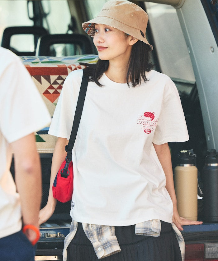 CHUMS x FREAK'S STORE back print crew neck T-shirt / DONUTS CLUB 印花短袖T恤
