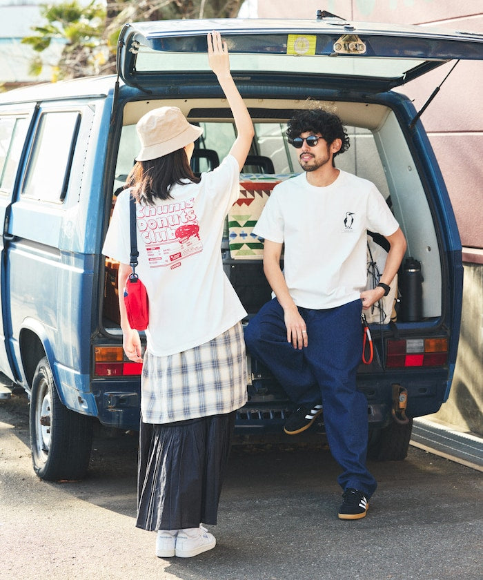 CHUMS x FREAK'S STORE back print crew neck T-shirt / DONUTS CLUB 印花短袖T恤