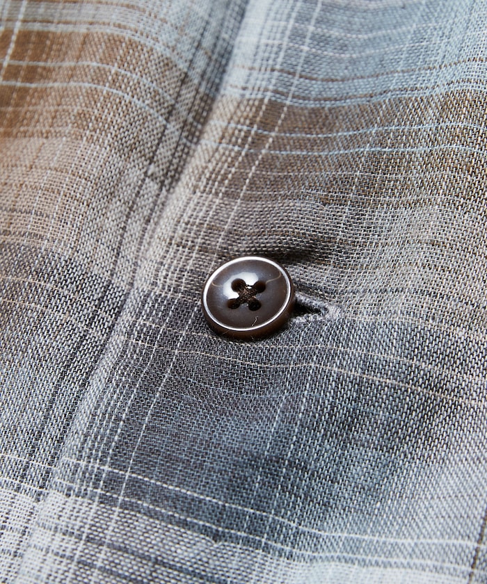 PENDLETON 雙層紗格紋短袖襯衫