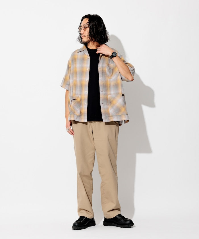 PENDLETON 雙層紗格紋短袖襯衫