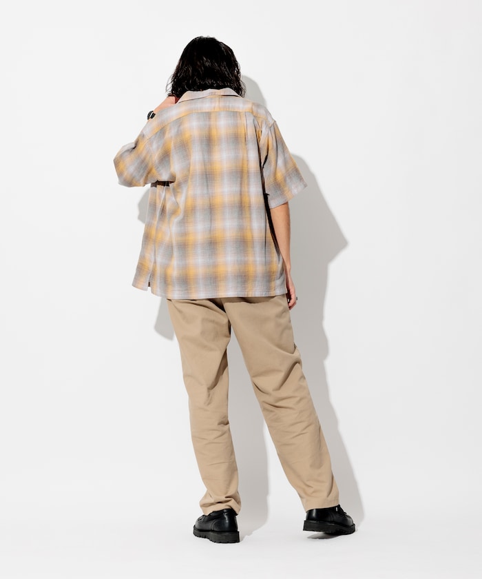 PENDLETON 雙層紗格紋短袖襯衫