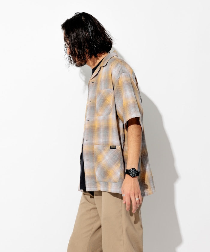 PENDLETON 雙層紗格紋短袖襯衫