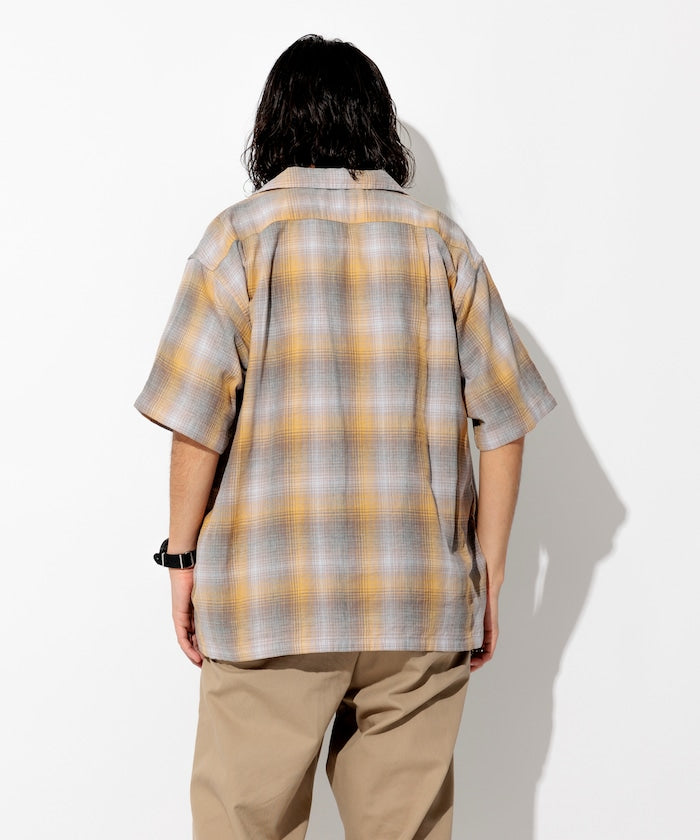 PENDLETON 雙層紗格紋短袖襯衫