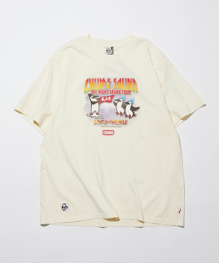 CHUMS限定 ALL NIGHT SAUNA TOUR 短袖T恤上衣