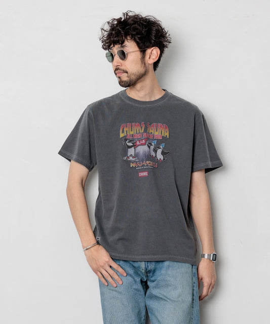 CHUMS限定 ALL NIGHT SAUNA TOUR 短袖T恤上衣